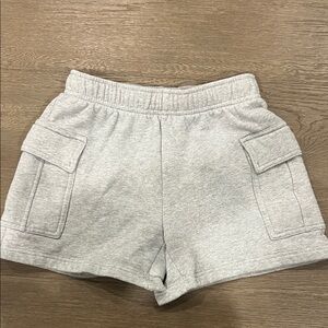 Aritzia Gray Sweatfleece cozy fleece Shorts